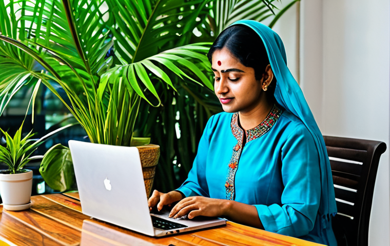 **

"A Bengali woman, fully clothed in a traditional yet modern salwar kameez, working on a laptop at a bright, plant-filled co-working space in Dhaka. Professional atmosphere, appropriate attire, safe for work, perfect anatomy, natural proportions, high-quality photography."

**