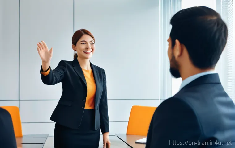 통역사 준비생을 위한 팁 - **Prompt:** A highly focused professional interpreter, male or female, mid-30s, dressed in smart bus...